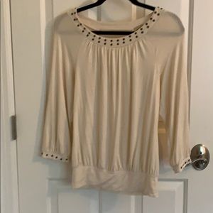 Ella Moss Open Back Top with Grommets